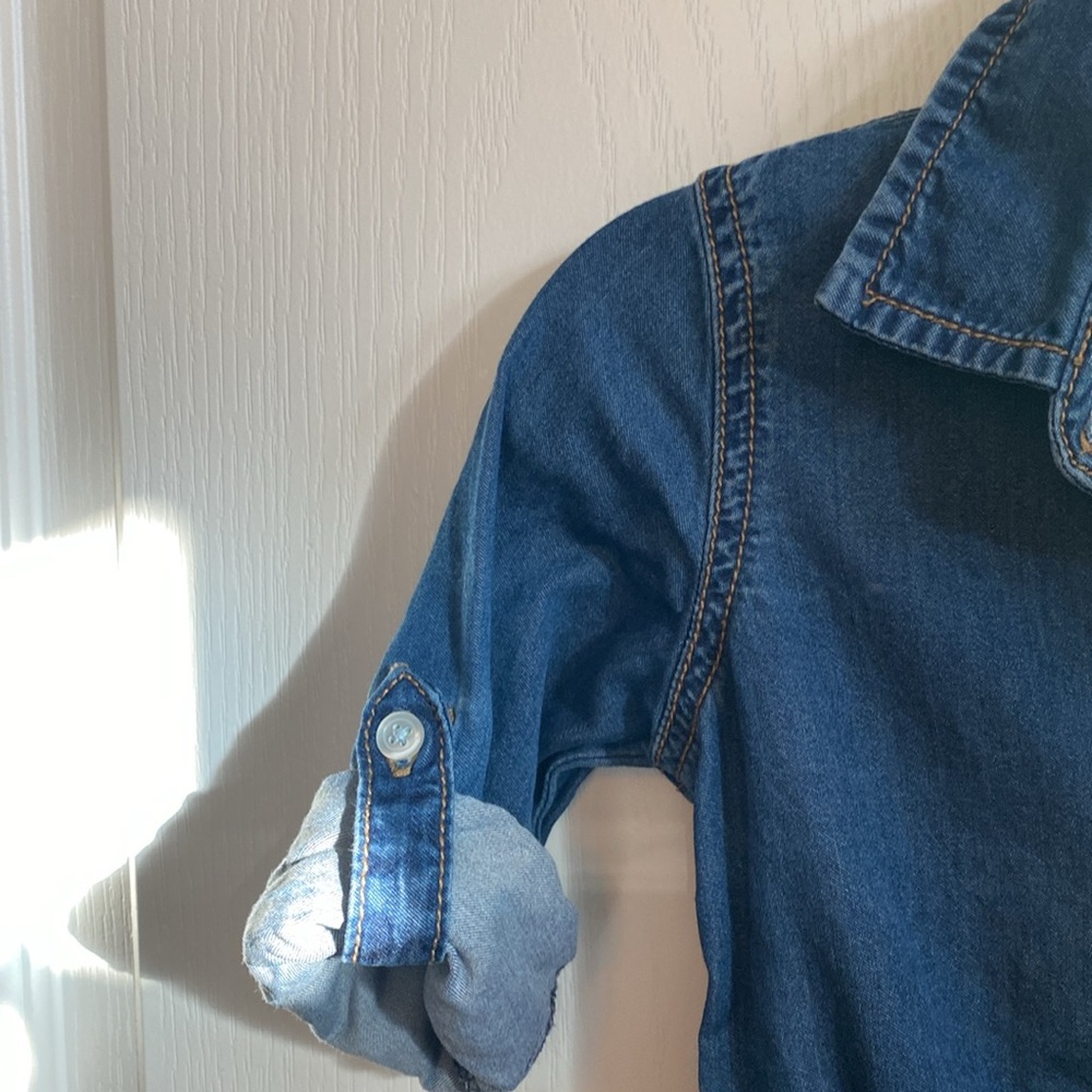 3 for 15 Joe Fresh Denim dress - Picture 3 of 6